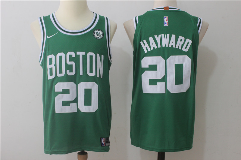 Men Boston Celtics 20 Hayward Green Game Nike NBA Jerseys